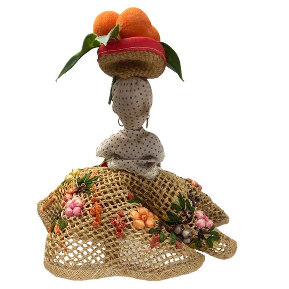 Vintage Caribbean Chiquita Dark Skin Blinky Doll 1950's Sherri Rag Doll 9.5 " - Picture 7 of 7